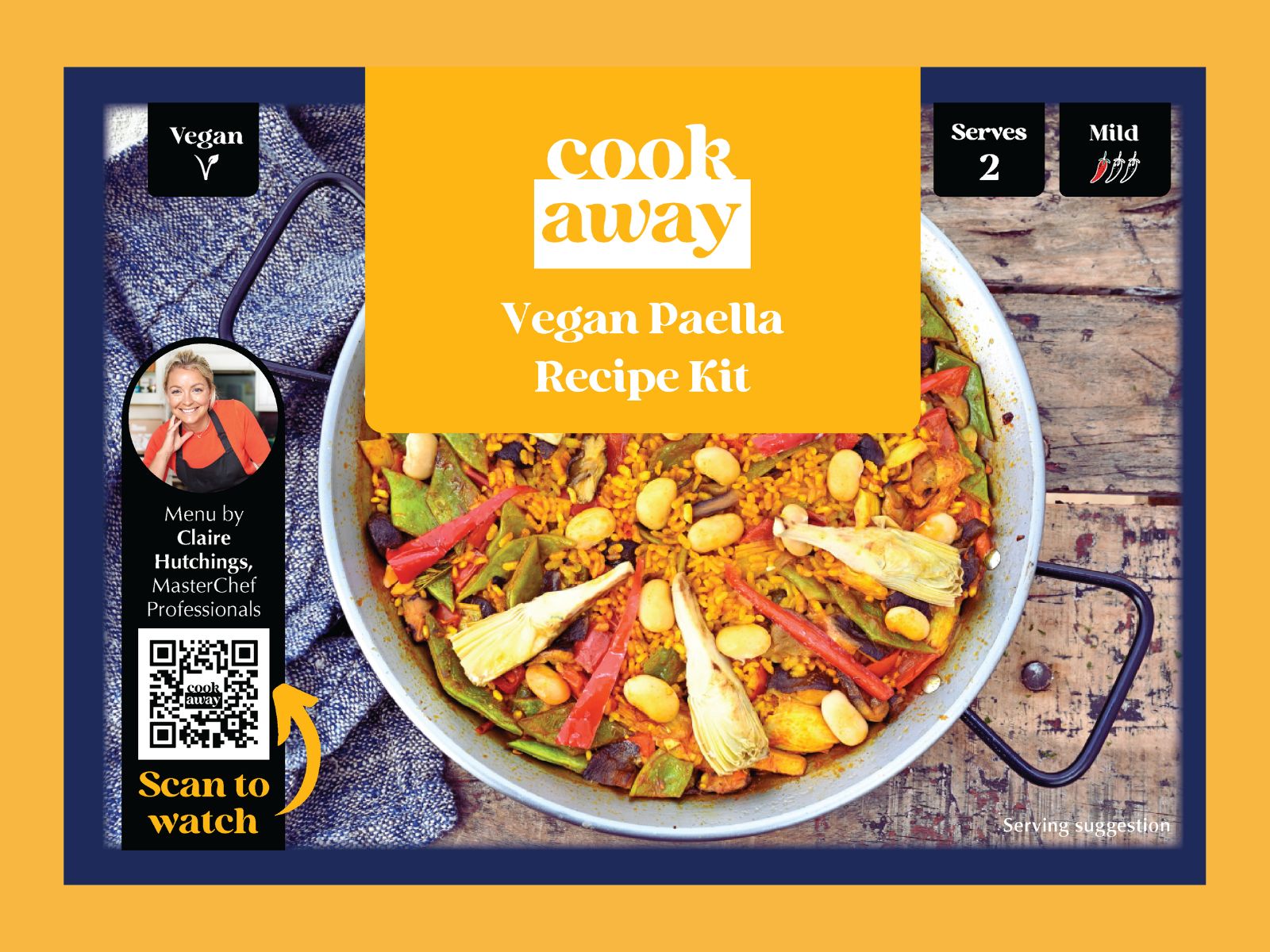 Meal Kit for Spanish Vegan Paella (Long-Shelf Life Ingredients )