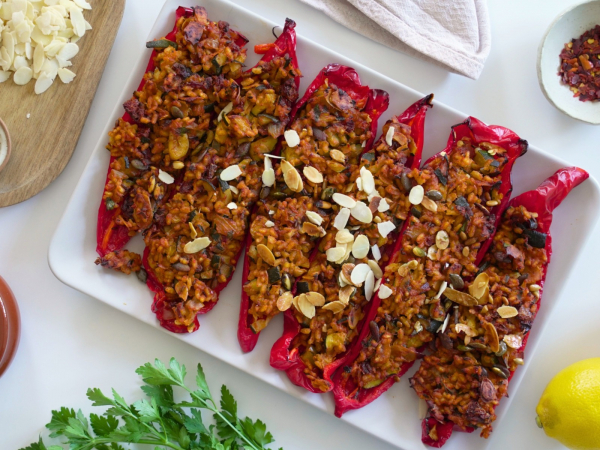 STUFFED ROMANO PEPPERS