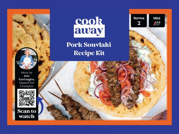 Meal Kit for Pork Souvlaki - Greek Street Food (Long-Shelf Life Ingredients)
