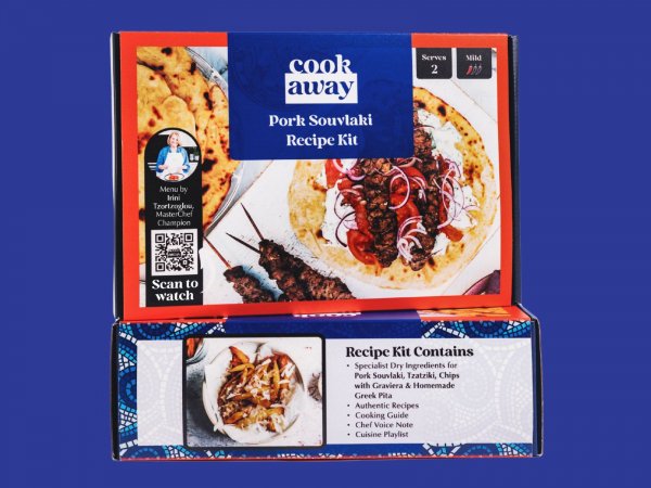 Meal Kit for Pork Souvlaki - Greek Street Food (Long-Shelf Life Ingredients)