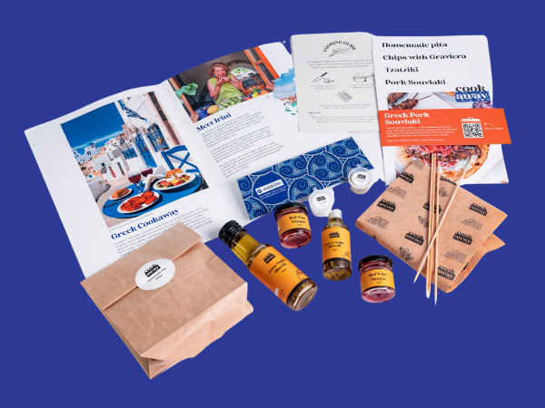 Meal Kit for Pork Souvlaki - Greek Street Food (Long-Shelf Life Ingredients)