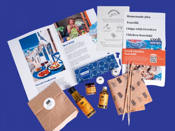 Meal Kit for Chicken Souvlaki - Greek Street Food (Long-Shelf Life Ingredients)