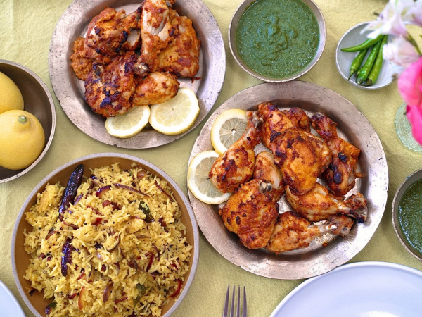 Meal Kit for Authentic Tandoori Chicken & Lemon Rice (Long-Shelf Life Ingredients)
