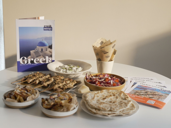 Meal Kit for Chicken Souvlaki - Greek Street Food (Long-Shelf Life Ingredients)