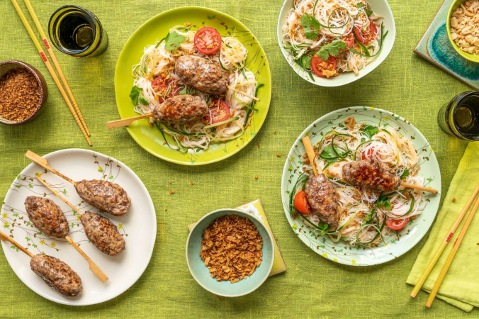 Malaysian Kerabu & Meatballs