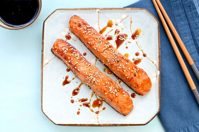 Teriyaki Salmon & Hijiki Rice