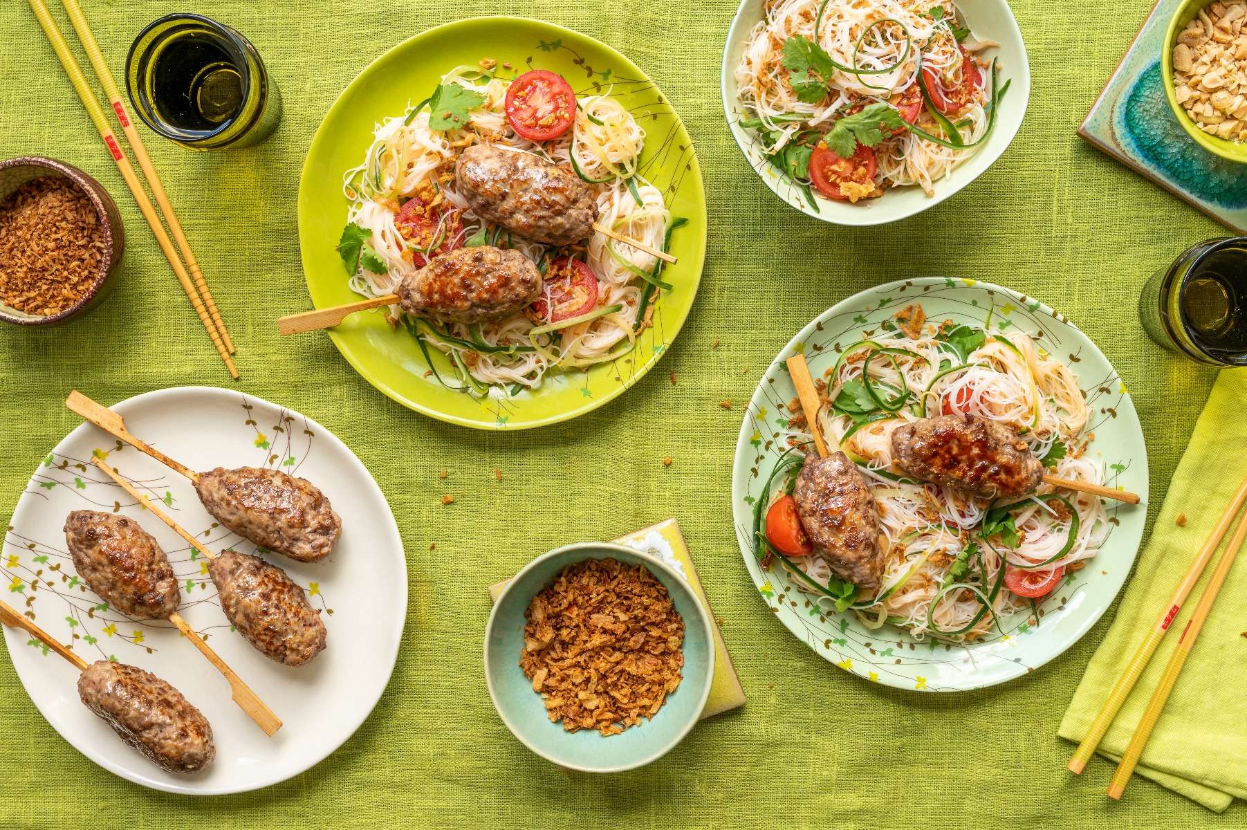 Malaysian Kerabu & Meatballs