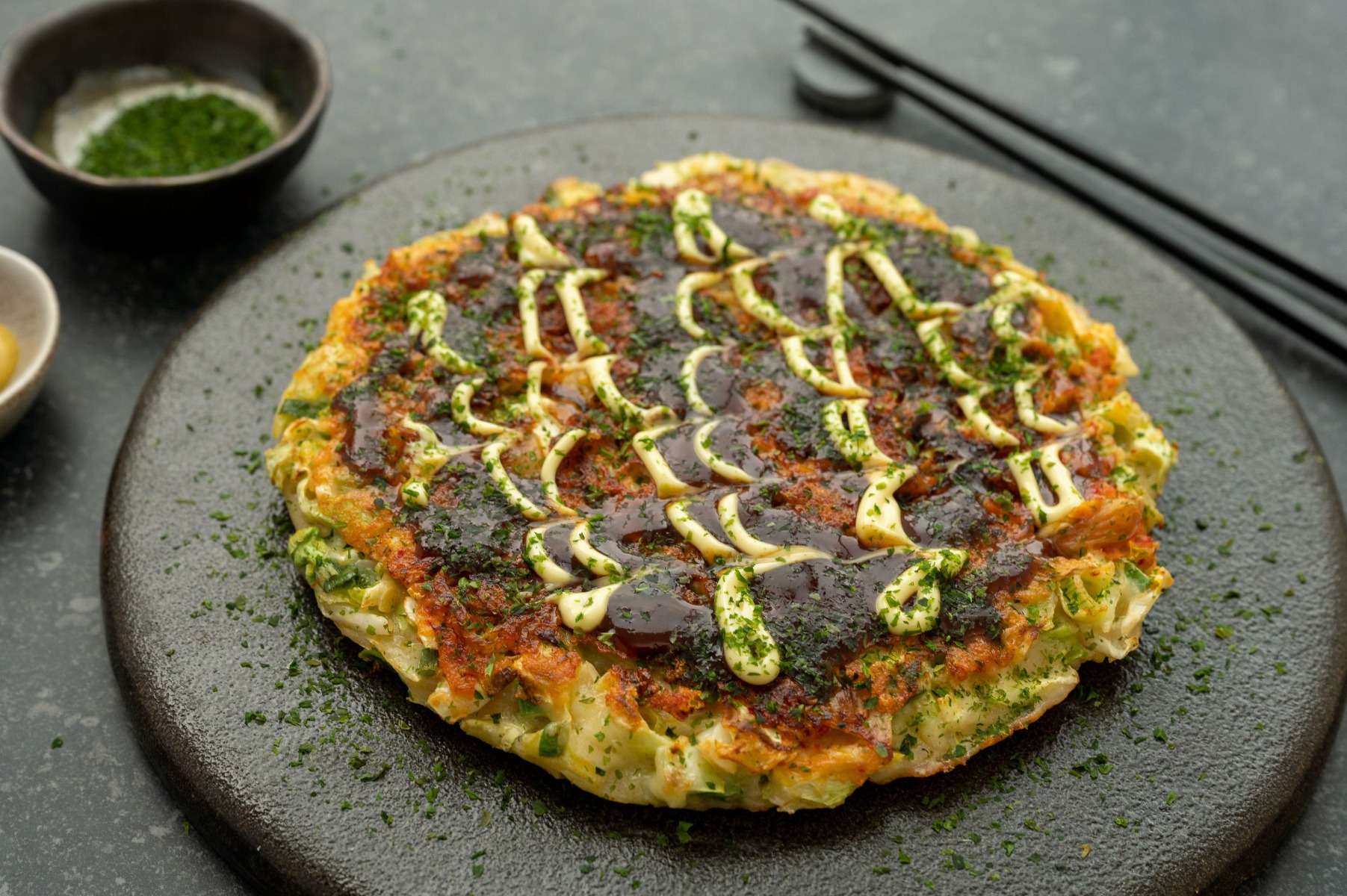 Cheddar & Kimchi Okonomiyaki