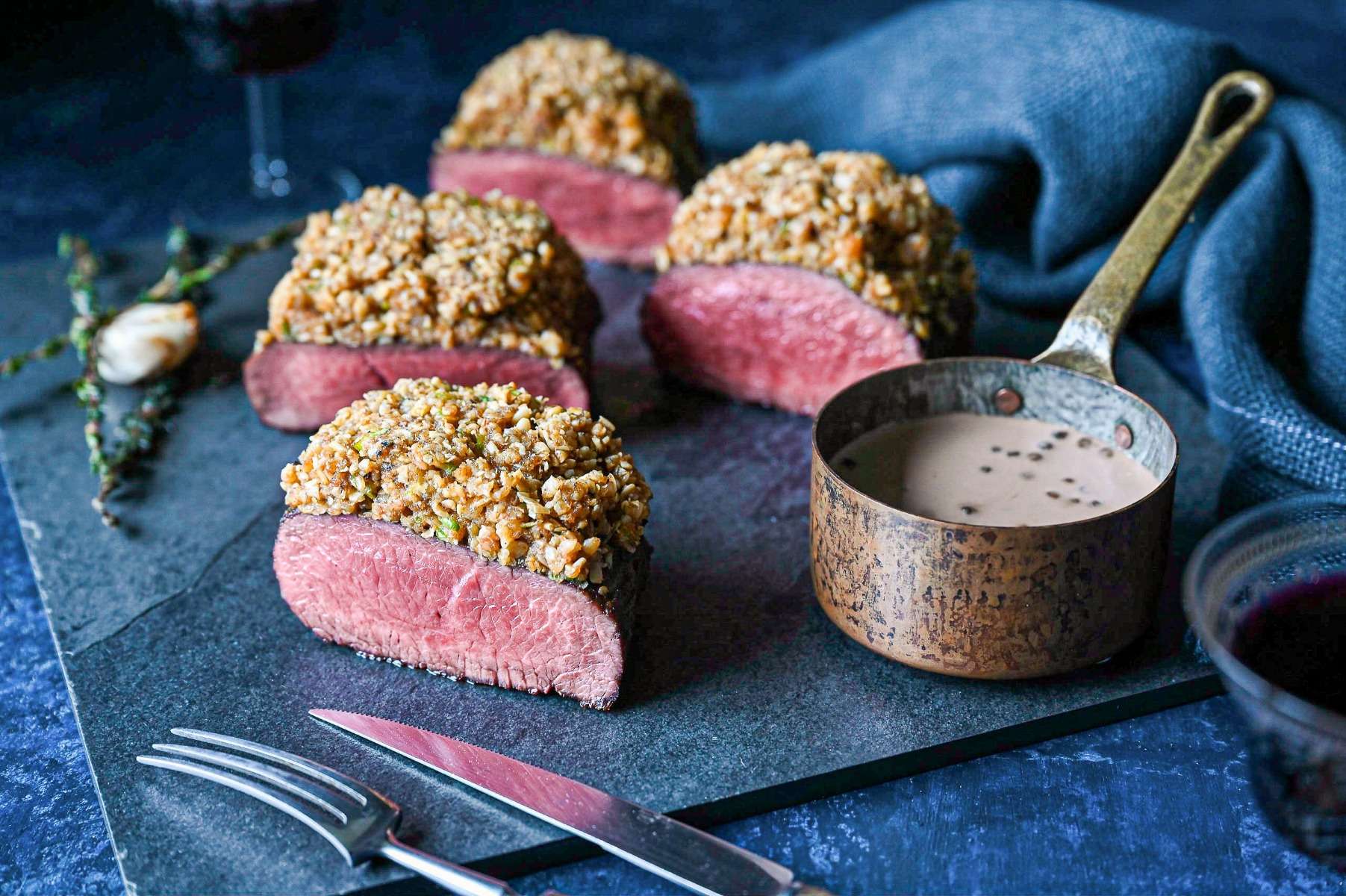 Venison Loin with Skirlie Crumb